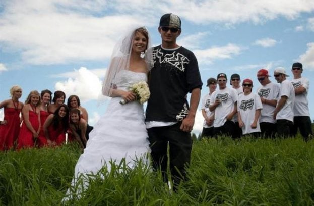 Une tenue inhabituelle pour le mariage