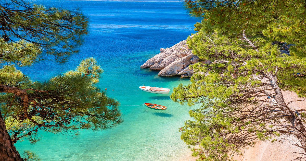 Plage de Punta Rata, Croatie.