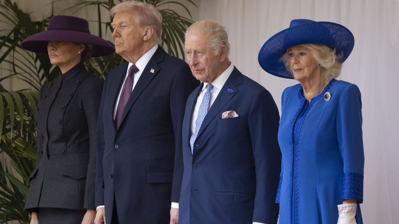 Le couple Trump et le couple royal