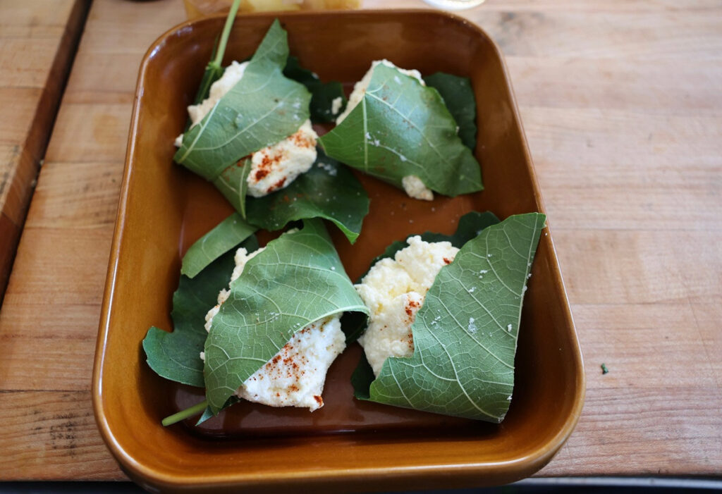 Gotowanie z liśćmi figowymi