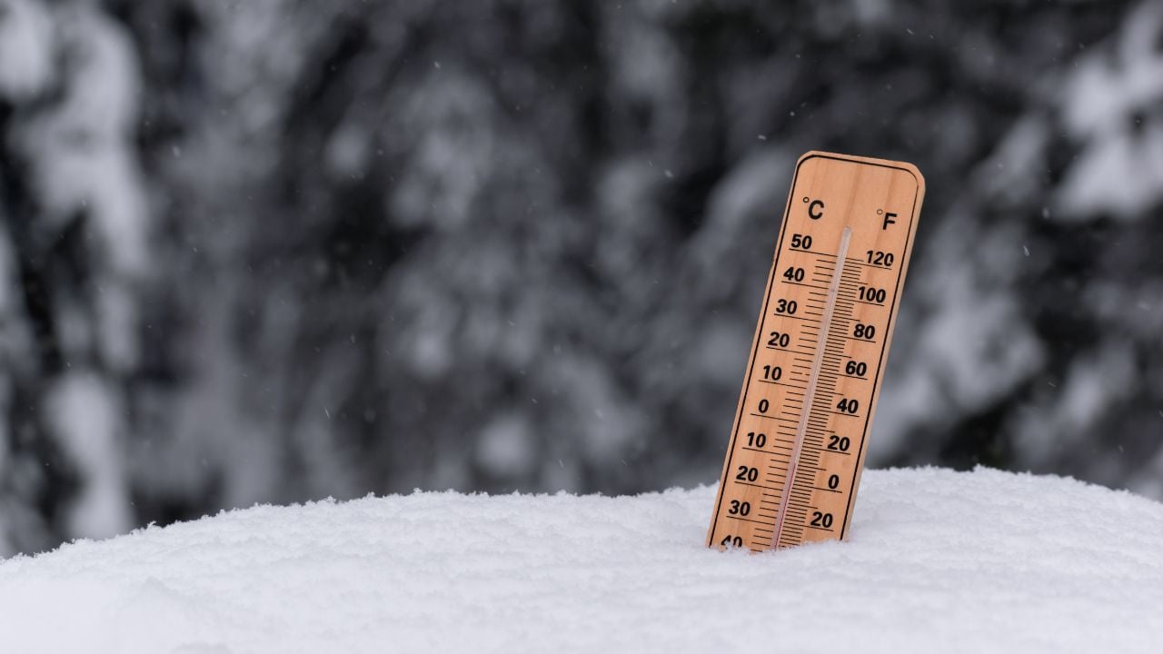 Thermomètre neige