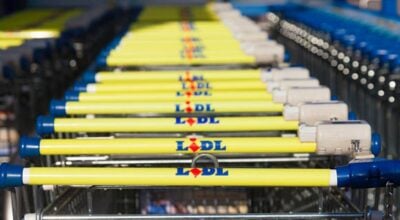Magasin Lidl après un fait divers